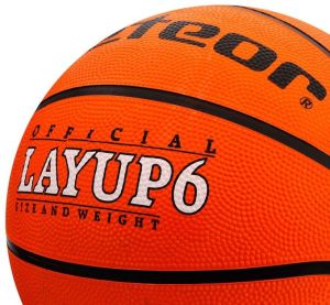 Meteor Piłka Koszowa LAYUP #6 pomarańczowa (07054) 4