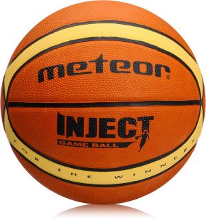 Meteor Piłka do koszykówki INJECT #5 14 PANELI brązowo-beżowa (07070) 1