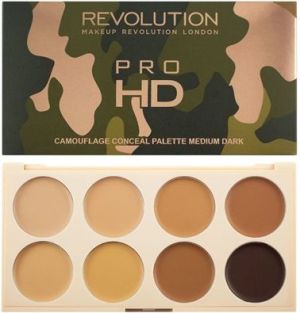 Makeup Revolution Pro HD Camouflage Palette Zestaw do konturowania twarzy Medium Dark 10g 1