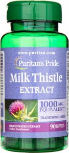 Puritans Pride Puritan's Pride Milk Thistle extract (Ostropest plamisty) 1000mg 90 kapsułek - WYSYŁAMY W 24H! 1