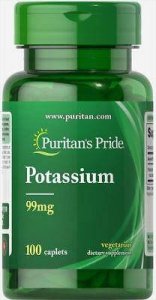 Puritans Pride PP-Potassium Gluconate 99mg 100tabs - WYSYŁAMY W 24H! 1