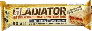 OLIMP SPORT NUTRITION Olimp Baton Wysokobiałkowy Gladiator 60g o smaku białej czekolady - WYSYŁAMY W 24H! 1