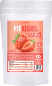 TREC FitRec Fit Kisiel bez cukru 240 g o smaku truskawkowym - WYSYŁAMY W 24H! 1