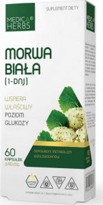Medica Herbs Medica Herbs Morwa Biała (1-DNJ) 60 kapsułek - WYSYŁAMY W 24H! 1