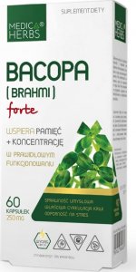 Medica Herbs Medica Herbs Bacopa (Brahmi) Forte 60 kapsułek - WYSYŁAMY W 24H! 1
