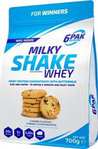 6PAK Nutrition 6PAK Milky Shake Whey 700g białko WPC o smaku ciasteczkowym - WYSYŁAMY W 24H! 1