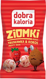 Dobra Kaloria Dobra Kaloria Kulki Ziomki truskawka i kokos 24g - WYSYŁAMY W 24H! 1