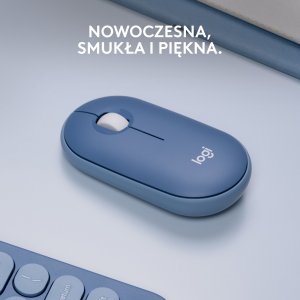 Mysz Logitech M350 Pebble Blueberry for Mac (910-006753) 2