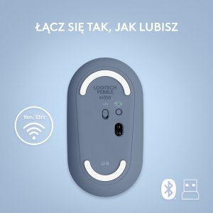 Mysz Logitech M350 Pebble Blueberry for Mac (910-006753) 5