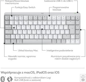 Klawiatura Logitech MX Mechanical Mini for Mac (920-010799) 6