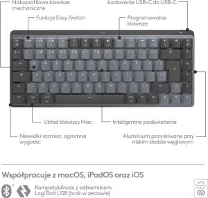 Klawiatura Logitech MX Mechanical Mini for Mac (920-010837) 6