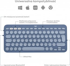 Klawiatura Logitech K380 for mac (920-011180) 6