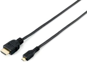 Kabel Equip HDMI Micro - HDMI 1m czarny (119309) 1