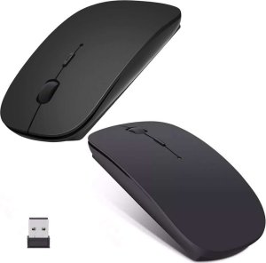 Alogy Myszka bezprzewodowa Alogy Mouse do laptopa tabletu Czarna uniwersalny 5