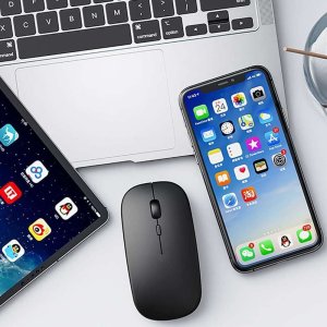 Alogy Myszka bezprzewodowa Alogy Mouse do laptopa tabletu Czarna uniwersalny 6