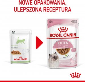Royal Canin ROYAL CANIN Kitten Instinctive w sosie 12x85g karma mokra w sosie dla kociąt do 12 miesiąca życia + Royal Canin Piłeczka dla kota GRATIS 4