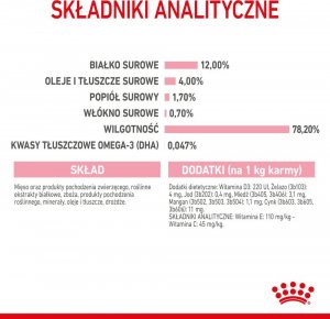 Royal Canin ROYAL CANIN Kitten Instinctive w sosie 12x85g karma mokra w sosie dla kociąt do 12 miesiąca życia + Royal Canin Piłeczka dla kota GRATIS 9