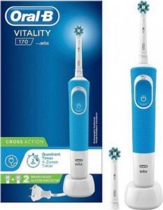 Szczoteczka Oral-B Szczoteczka rotacyjna Vitality 100 CrossAction Niebieska + dodatkowa końcówka 2
