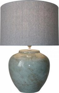 Lampa stołowa DKD Home Decor Lampa stołowa DKD Home Decor Płótno Ceramika Szary (42 x 42 x 60 cm) 1
