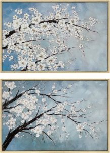 DKD Home Decor Płótno DKD Home Decor Drzewo Orientalny (120 x 4 x 80 cm) (2 Sztuk) 1