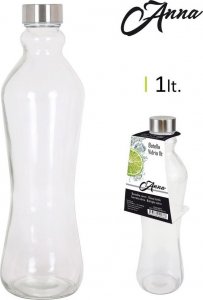 Bigbuy Home Kryztałowa butelka Metalowy korek 1 L (1000 cc) 1
