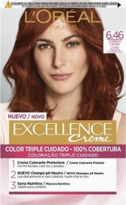 L OREAL Trwała Koloryzacja Excellence L'Oreal Make Up Ciemny Blond Miedziany Mahoń N 6,46 1