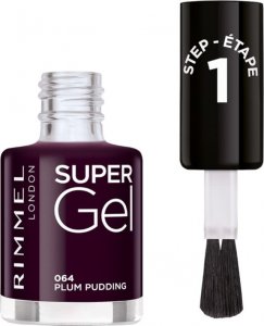 Rimmel London Lakier do paznokci Rimmel London Super Gel Plum Pudding N 064 (12 ml) 2