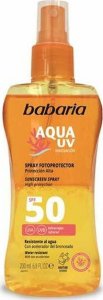 Babaria Spray z filtrem do opalania Babaria Solar Aqua UV Spf 50 (200 ml) 1