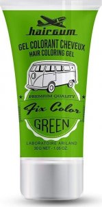 Nietrwała Koloryzacja Hairgum Fix Color Kolor Zielony Żel utrwalający (30 ml) 1