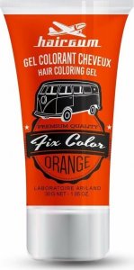 Nietrwała Koloryzacja Hairgum Fix Color Pomarańczowy Żel utrwalający (30 ml) 1