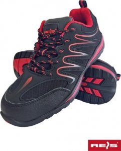 R.E.I.S. BRECUADOR-OB FO SRA - obuwie ochronne skóra nubuck połączonej z siateczką - czarno-zielony 48 2