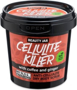 Beauty Jar Cellulite Killer antycellulitowy suchy peeling do ciała z kawą i imbirem 150g 1
