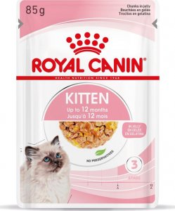 Royal Canin ROYAL CANIN Kitten Instinctive w galaretce 12x85g karma mokra w galaretce dla kociąt do 12 miesiąca życia + Royal Canin Piłeczka dla kota GRATIS 3