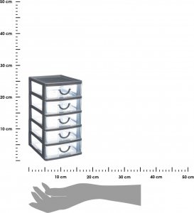 5five Pudełko pod biurko Szufladki Na dokumenty Plastik 3