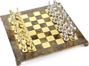 Giftdeco Ekskluzywne, duże szachy metalowe Renesans 36x36 1