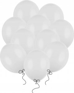 PartyDeco Balony Strong 27cm, Pastel Pure White (1 op. / 50 szt.) 1