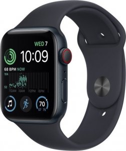 Smartwatch Apple Watch SE 2022 GPS + Cellular 44mm Midnight Alu Sport Granatowy  (MNPY3WB/A) 1