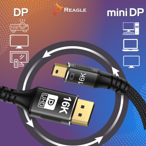 Kabel Reagle DisplayPort Mini - DisplayPort 1.5m srebrny (RMDD150P) 3