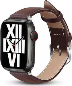 Crong Crong Noble Band - Pasek z naturalnej skóry do Apple Watch 38/40/41 mm (Espresso) 2