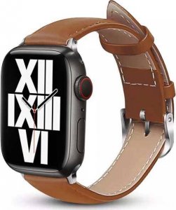 Crong Crong Noble Band - Pasek z naturalnej skóry do Apple Watch 42/44/45/49 mm (Mokka) 3