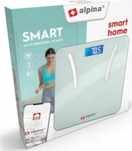Waga łazienkowa Alpina Alpina - Inteligentna waga łazienkowa z aplikacją do monitorowania 180 kg 2