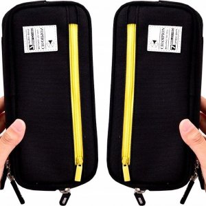 Piórnik Edibazzar Piórnik dwukomorowy szkolny duży szkoła saszetka 5