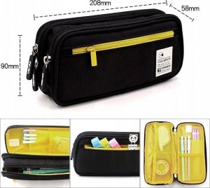 Piórnik Edibazzar Piórnik dwukomorowy szkolny duży szkoła saszetka 7