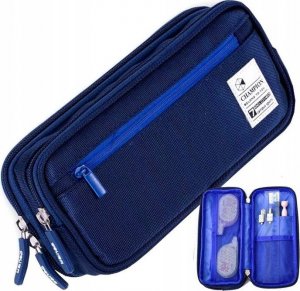 Piórnik Edibazzar Piórnik dwukomorowy szkolny duży szkoła saszetka 2