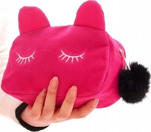 Piórnik Edibazzar Piórnik kot szkolny pluszowy saszetka kosmetyczka 2