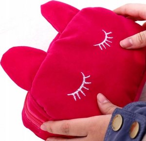 Piórnik Edibazzar Piórnik kot szkolny pluszowy saszetka kosmetyczka 3