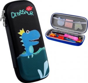 Piórnik Edibazzar Piórnik szkolny dla dziecka Dinozaur dino wzór 3D 3