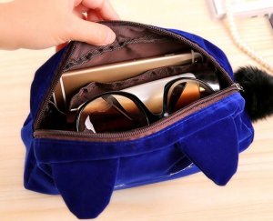 Piórnik Edibazzar Piórnik kot szkolny pluszowy saszetka kosmetyczka 4