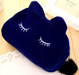 Piórnik Edibazzar Piórnik kot szkolny pluszowy saszetka kosmetyczka 5