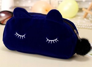 Piórnik Edibazzar Piórnik kot szkolny pluszowy saszetka kosmetyczka 6